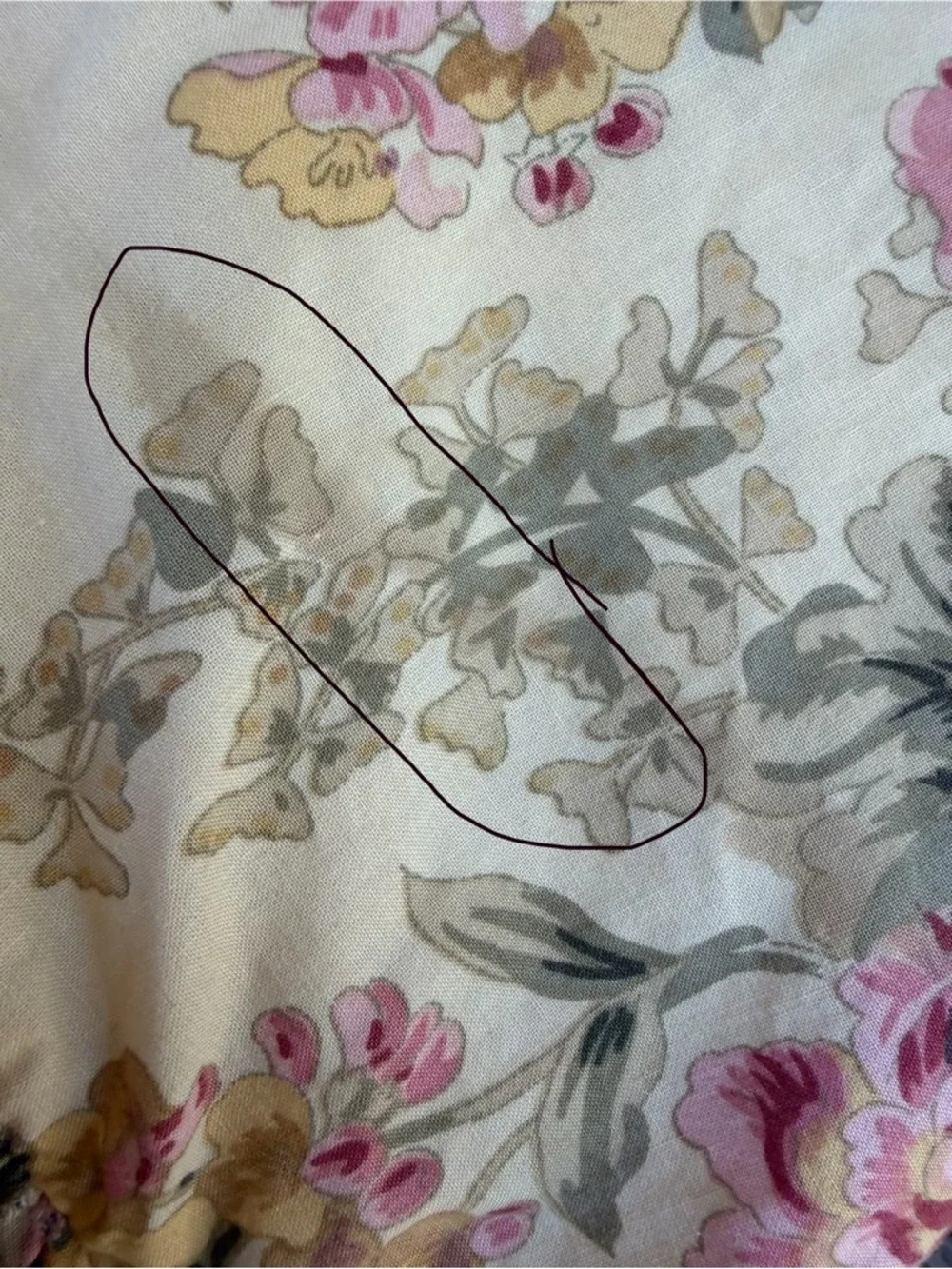 VTG Ralph Lauren Astor Tan Pink Floral Accent Pillow Covers 20x20 80s USA STAINS